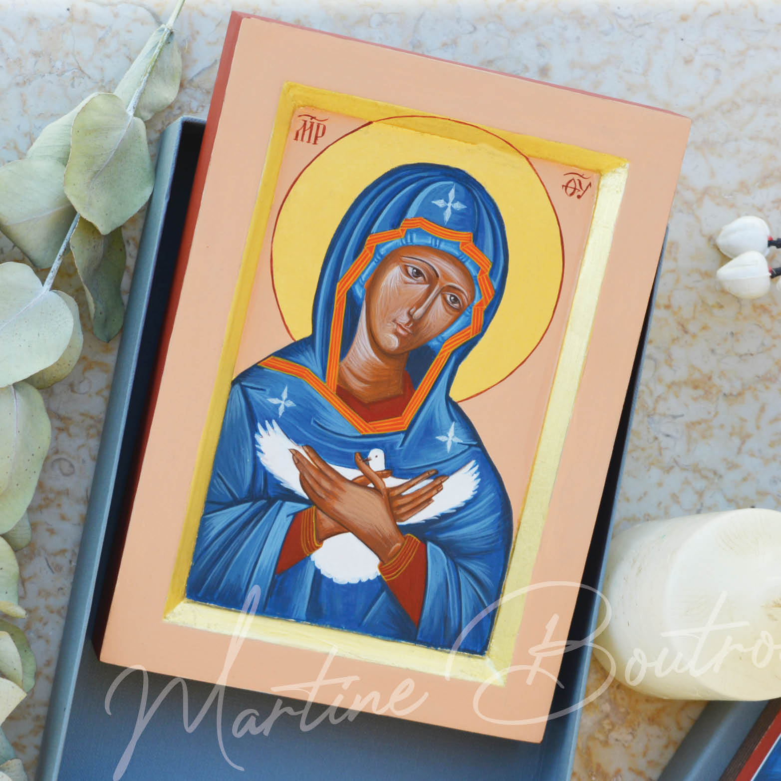 Icon Of Mother Of God Carrying The Holy Spirit